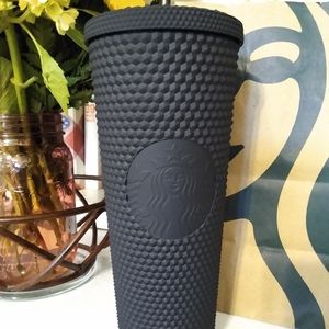 Starbucks Black Matte Studded Cold Cup Tumbler New